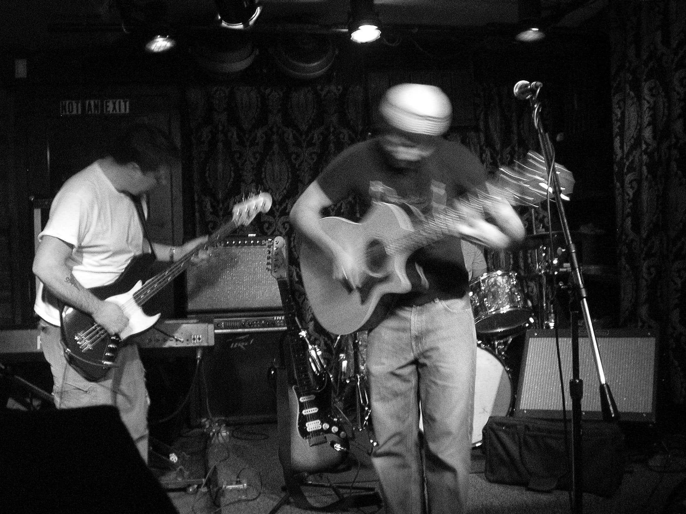 Drummer in motion blur